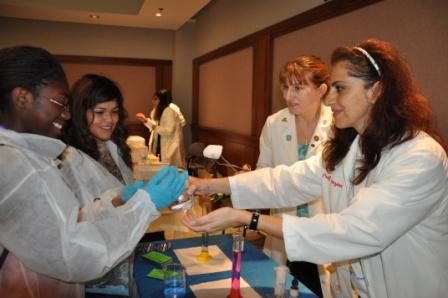 students particpate in frontiers in science and medicine day