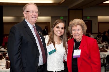 Clif and Camille Kendall with scholarship recipient