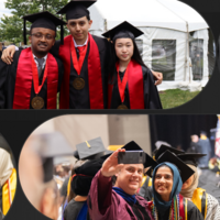 Multiple photos of 2025 graduates