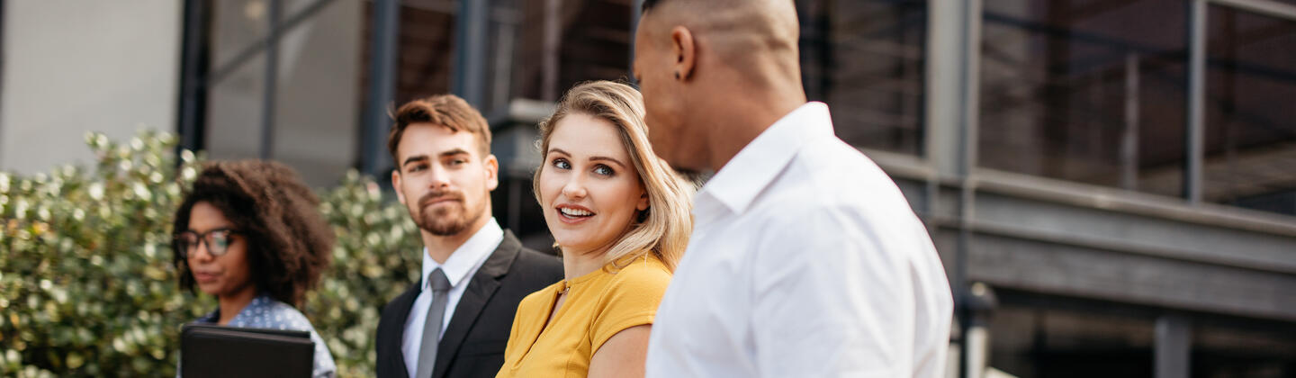 Group of individuals talking