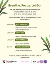 Flyer for Mindfulness Workshops