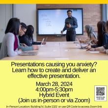 Effective Presentations Workshop on March 28, 2024