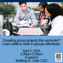 Group Work & Group Writing Workshop on April 2, 2024