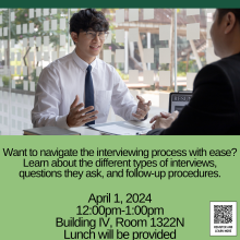 Mastering the Interview: Strategies and Public Speaking Workshop on April 1, 2024