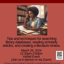 Preparing for a Literature Review Workshop on March 26, 2024