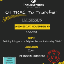 On TRAC to Transfer Live Session #3: Building Bridges to a Brighter Future: Inclusivity "Walk"