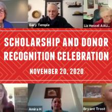 Scholarship and Donor Recognition Celebration November 20, 2020