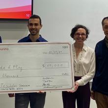Equity Incubator Winner with $10,000 Check