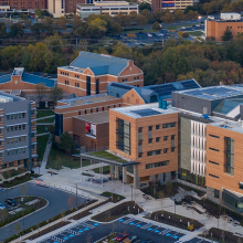 Aerial campus photo